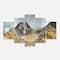 Designart - Volcano Panorama with Dramatic Sky - Landscape Canvas Art Print